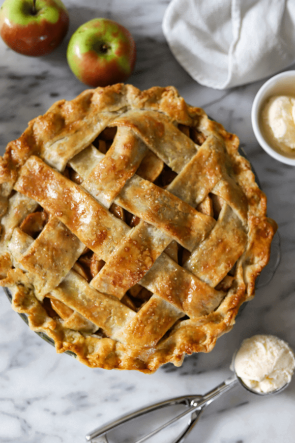 Classic Apple Pie à la Mode - Crumb-Snatched