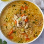 bowl of cape verdean style canja.