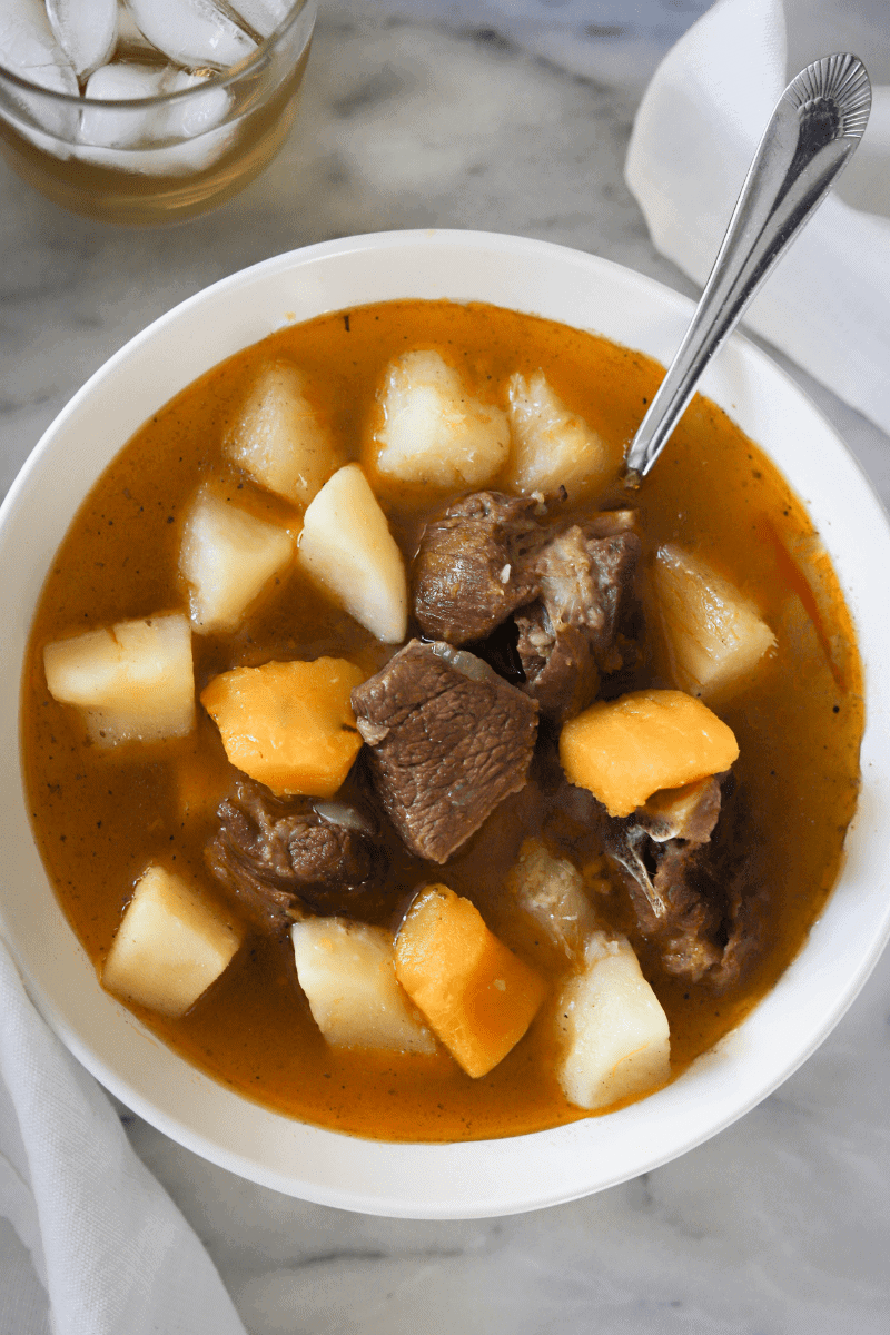 bowl of modje - Cape Verdean style sancocho