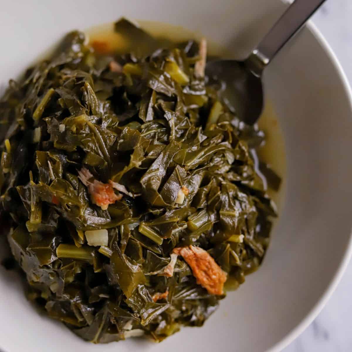 Collard Greens with Smoked Turkey CrumbSnatched