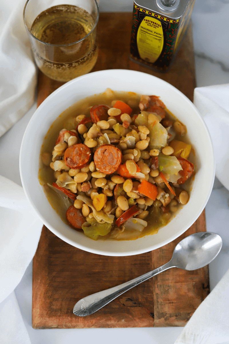 Bowl of Cape Verdean feijoada