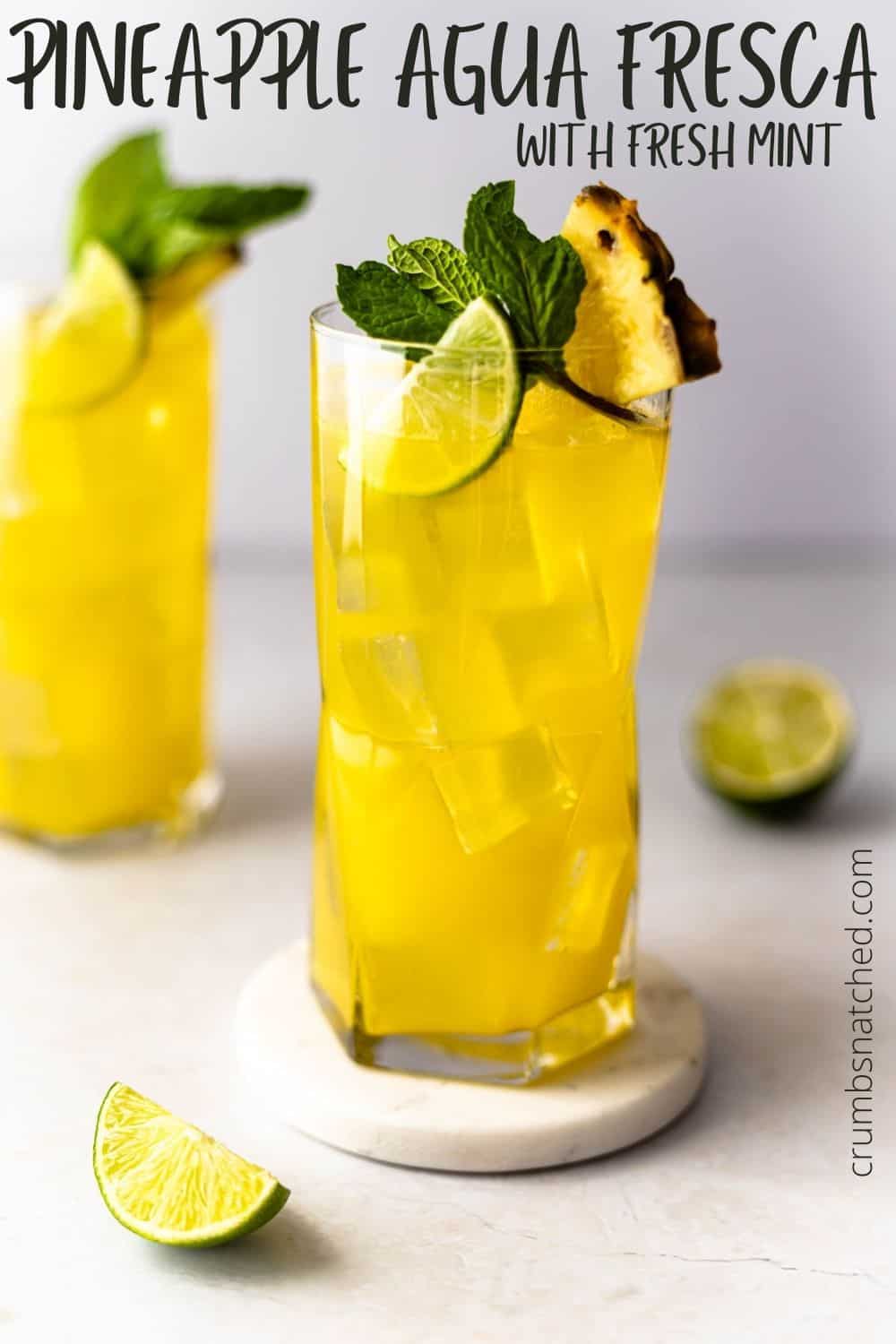 Pineapple Agua Fresca (How to make Agua Fresca de Piña)
