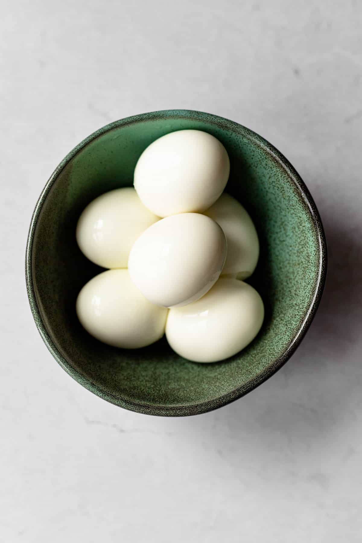 bowl of 6 hard boiled eggs